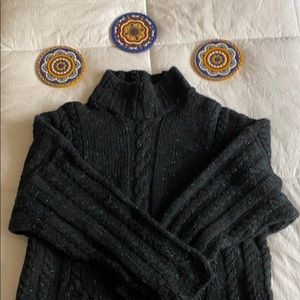 Wool turtleneck sweater